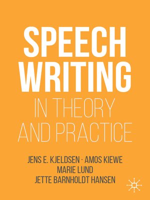 cover image of Speechwriting in Theory and Practice
